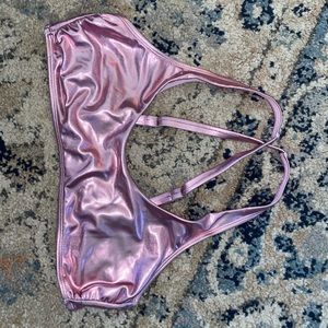 Metallic bikini top